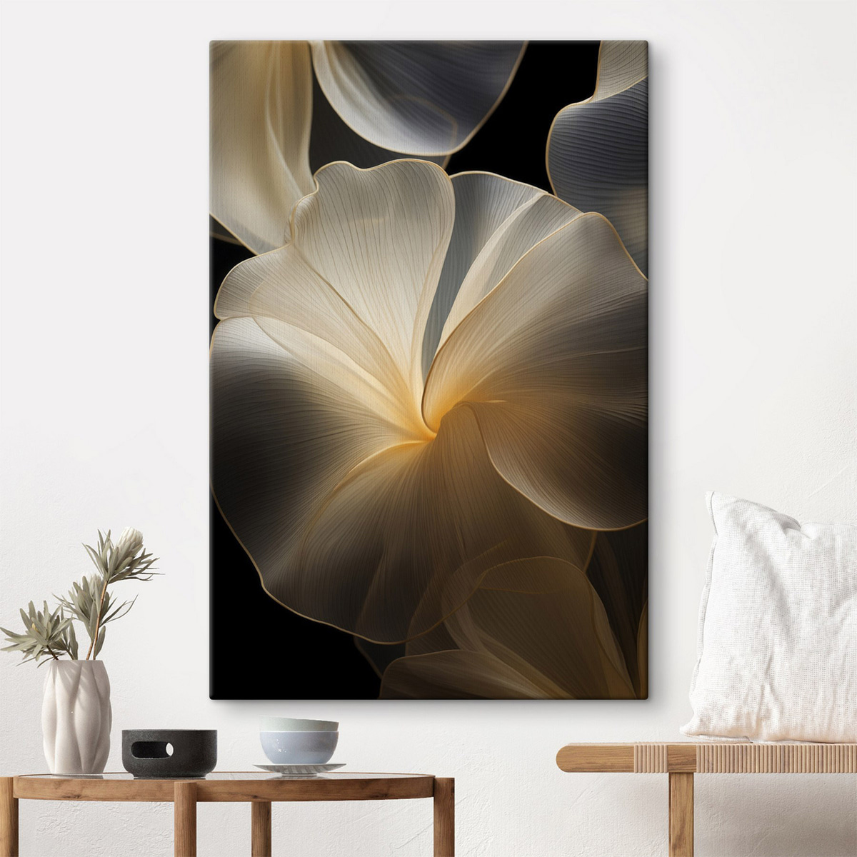 Pétalas transparentes abstratas — interior 2