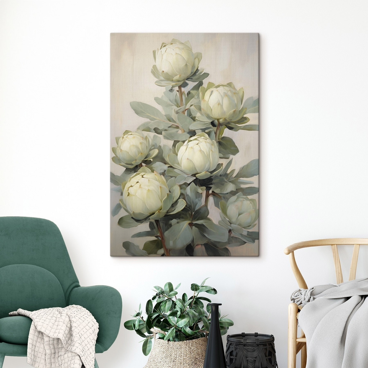 Proteas brancas — interior 2