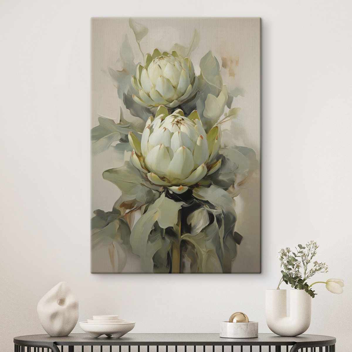 Proteas brancas — interior 1