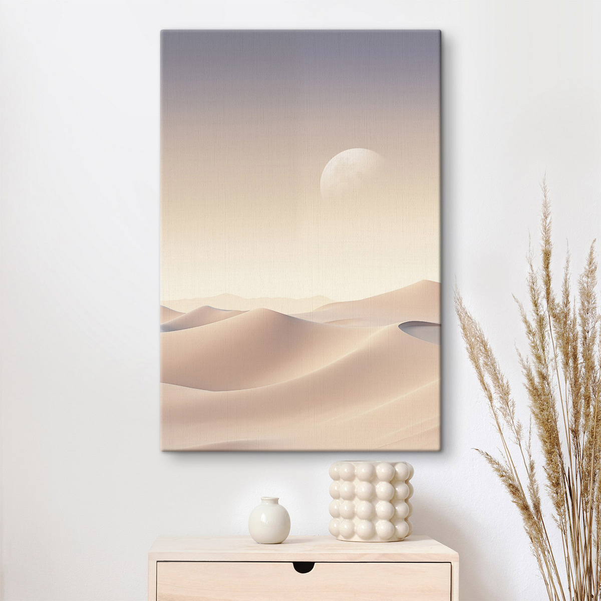 Dunas sob céu pastel — interior 1