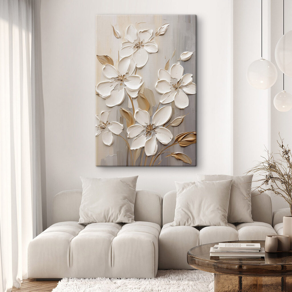 Ramos dourados em flor — interior 1