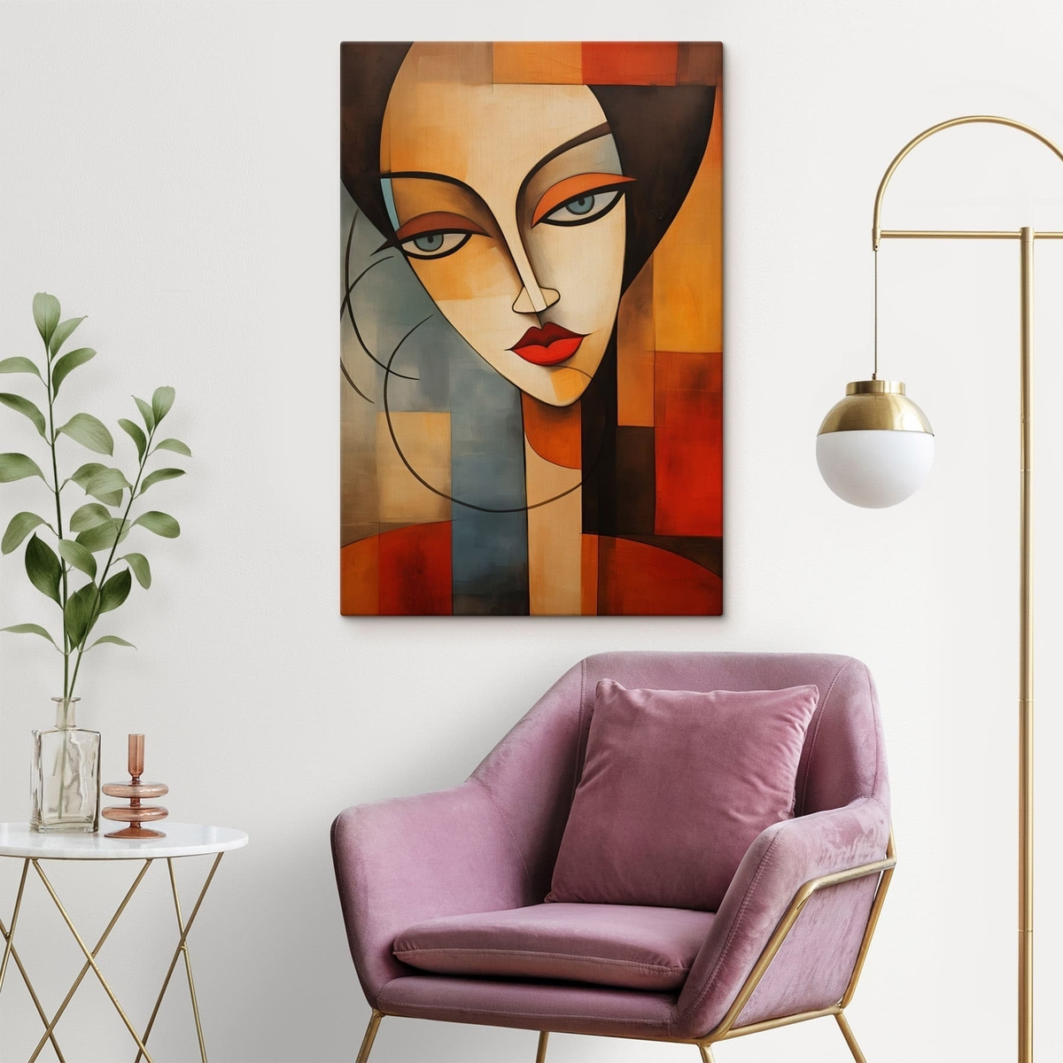 Retrato abstrato de mulher — interior 1