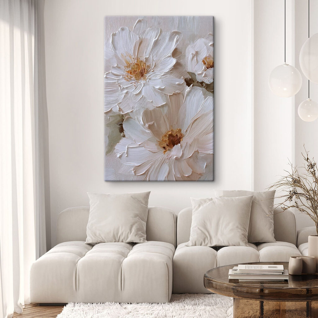 Flores de traços suaves — interior 1