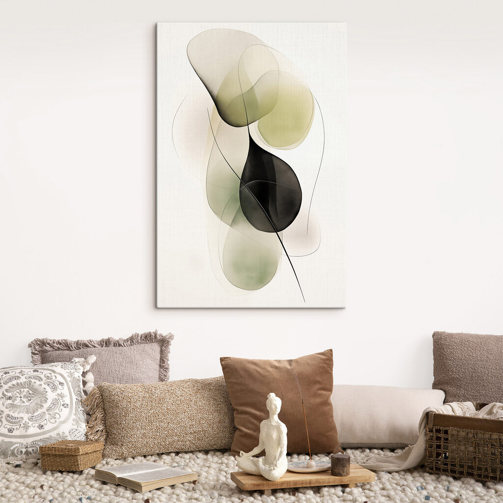 Ovais verdes em arcos — interior 2