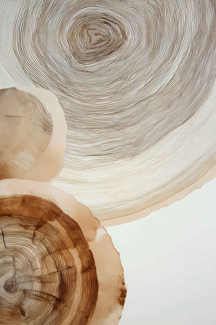 Anéis anuais abstratos — design completo