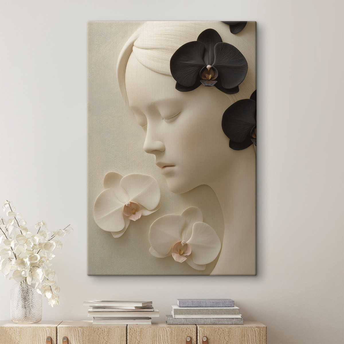 Menina em relevo — interior 1