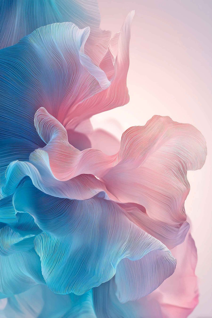 Ondas abstratas em relevo — design completo