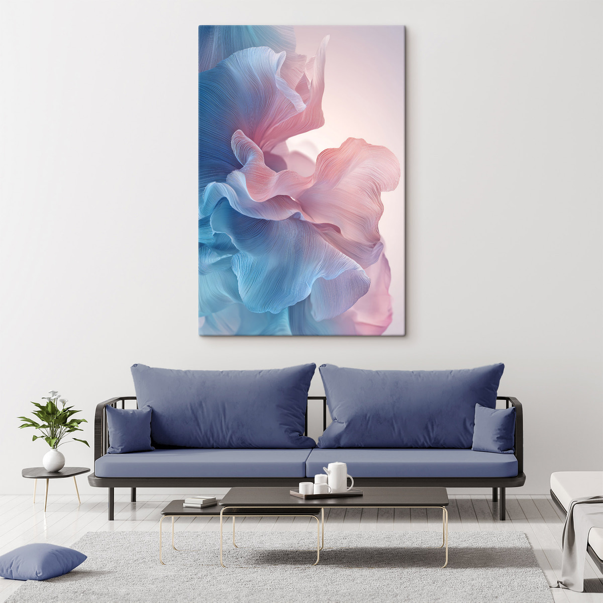 Ondas abstratas em relevo — interior 2