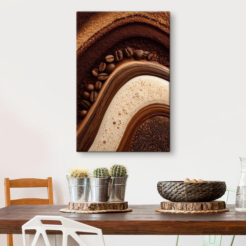 Grãos em ondas castanhas — interior 2