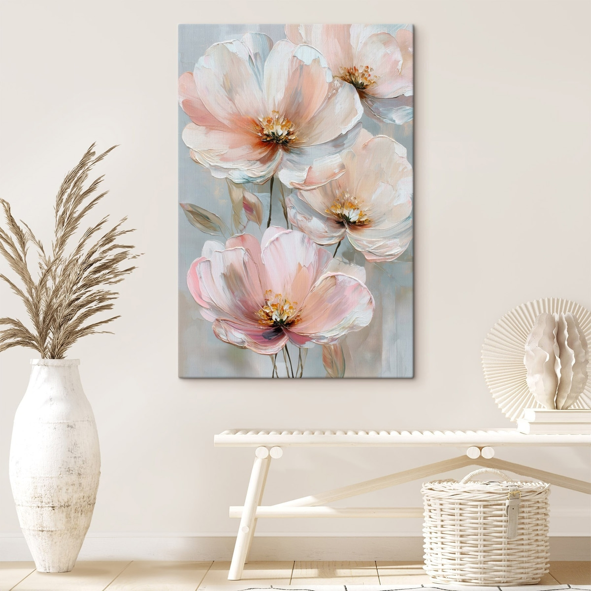 Flores em pinceladas expressivas — interior 3