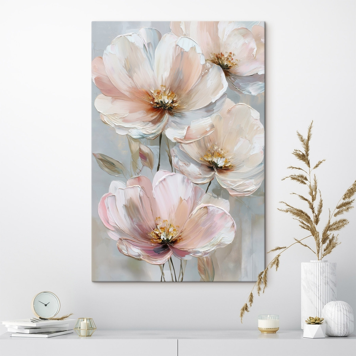 Flores em pinceladas expressivas — interior 1