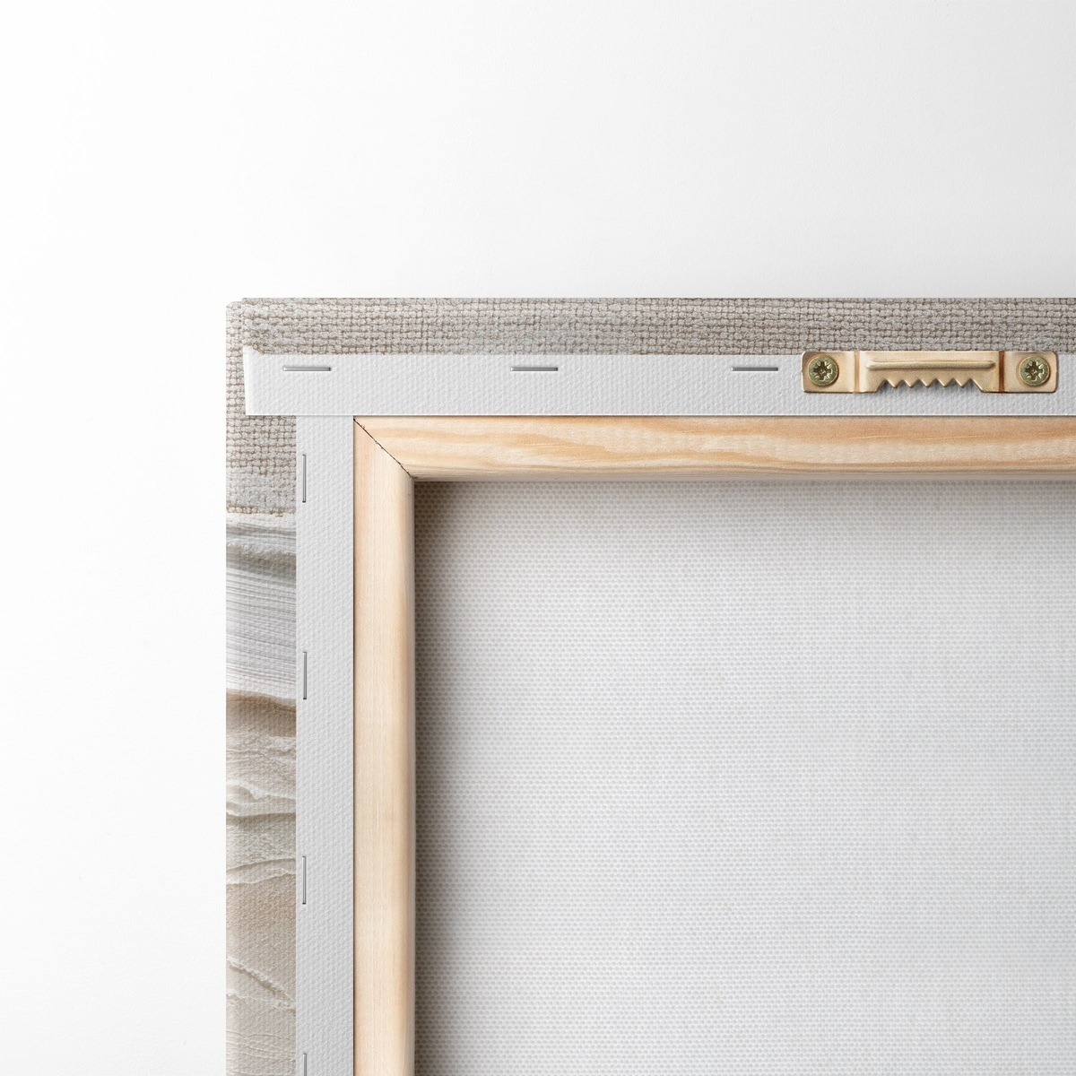 Creme e areia sobrepostos — verso