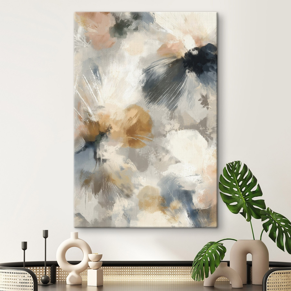 Flores e linhas gráficas — interior 2