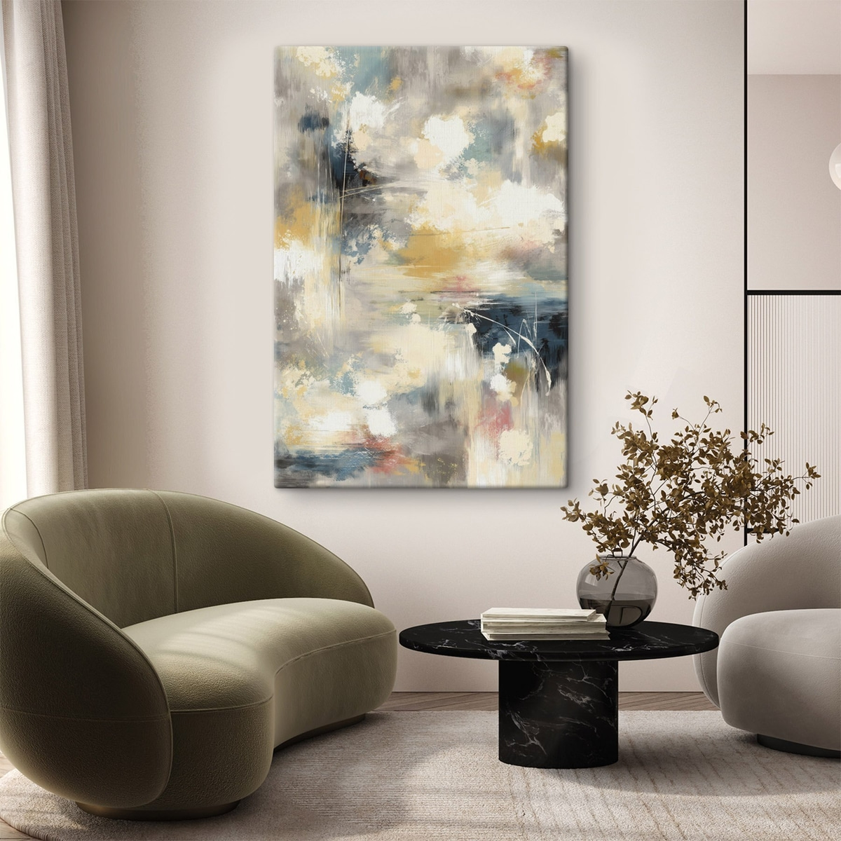 Arte abstrata minimalista — interior 1