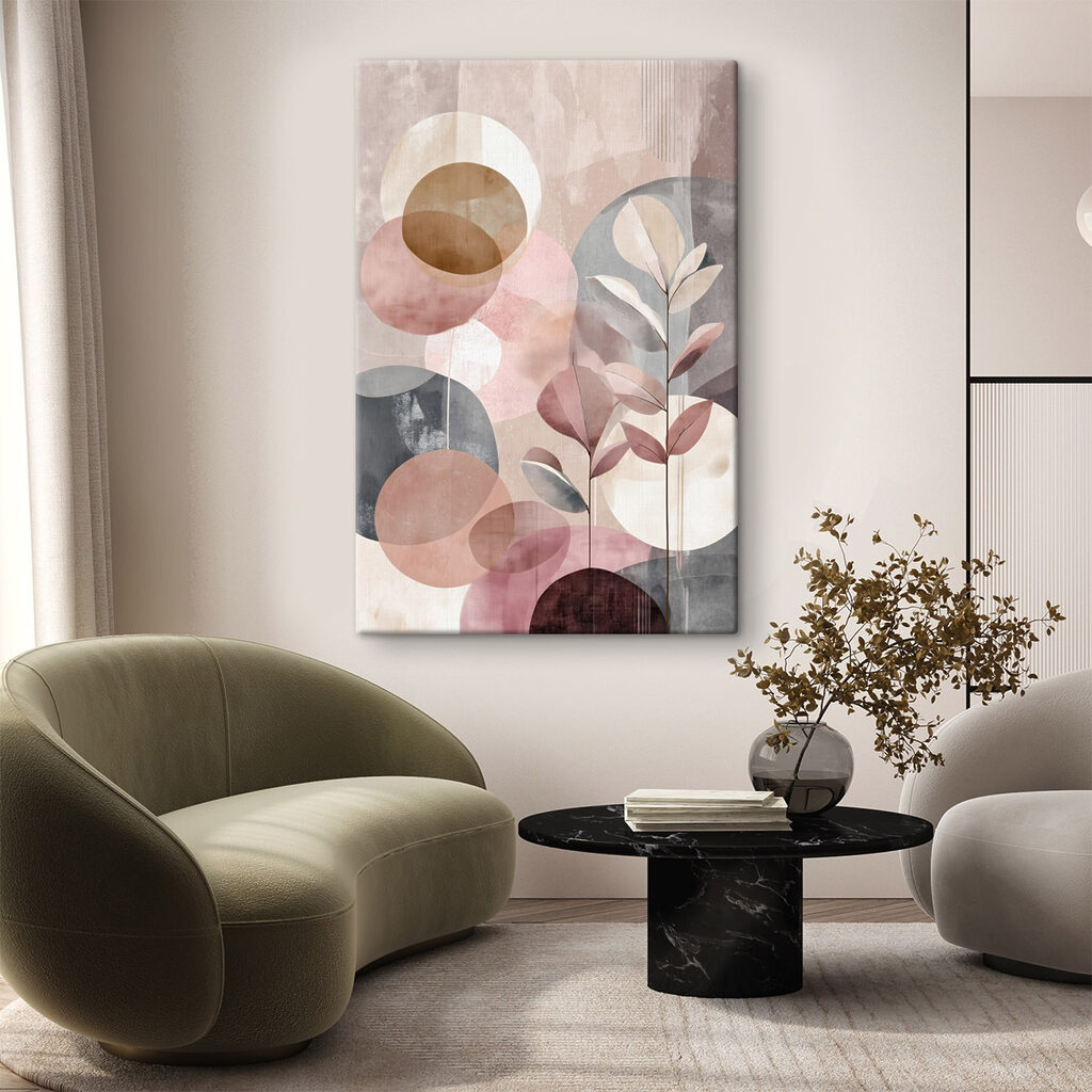 Círculos pastel num ramo — interior 2
