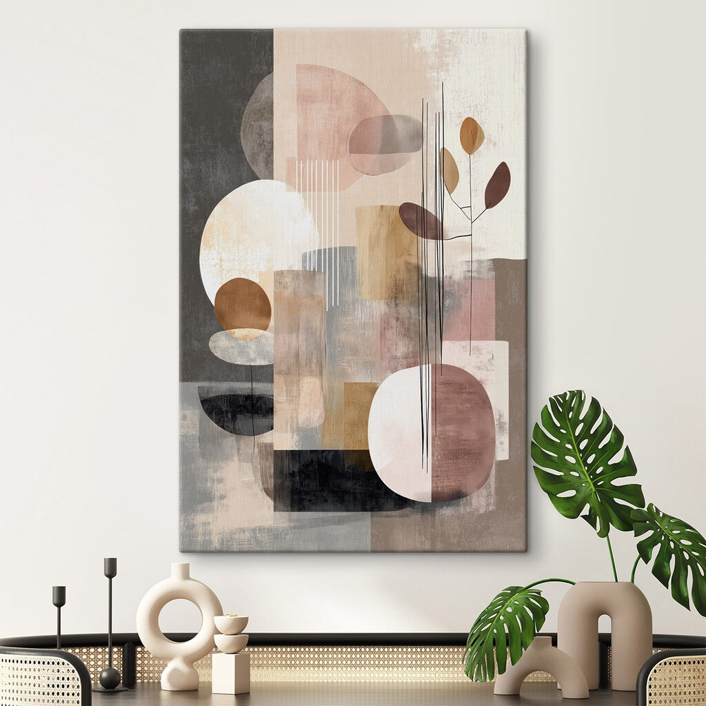 Blocos rosa com ramo — interior 2