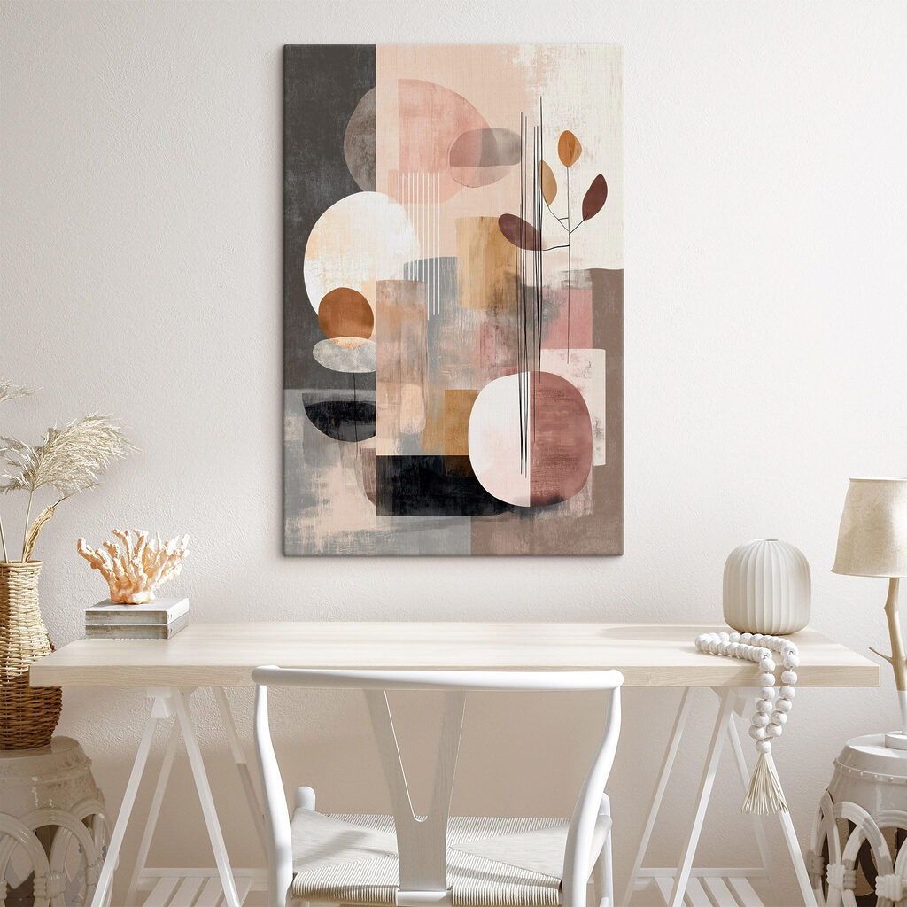 Blocos rosa com ramo — interior 3