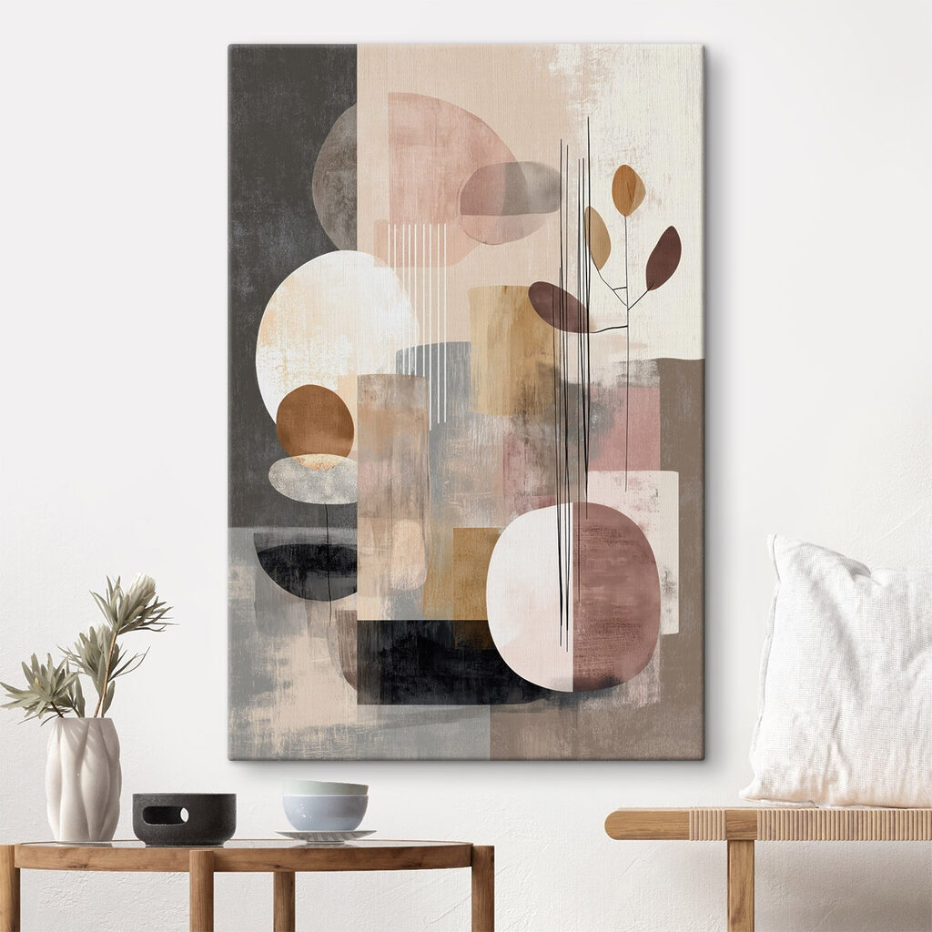 Blocos rosa com ramo — interior 1