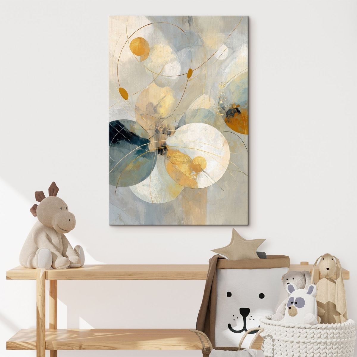 Esferas transparentes e manchas — interior 3