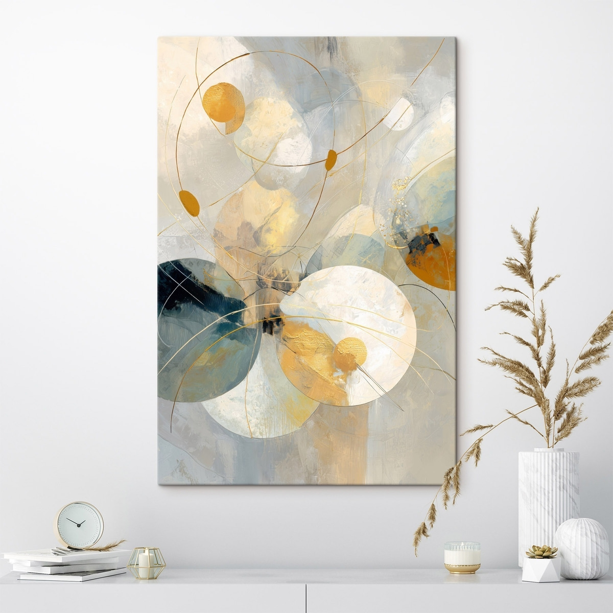 Esferas transparentes e manchas — interior 2