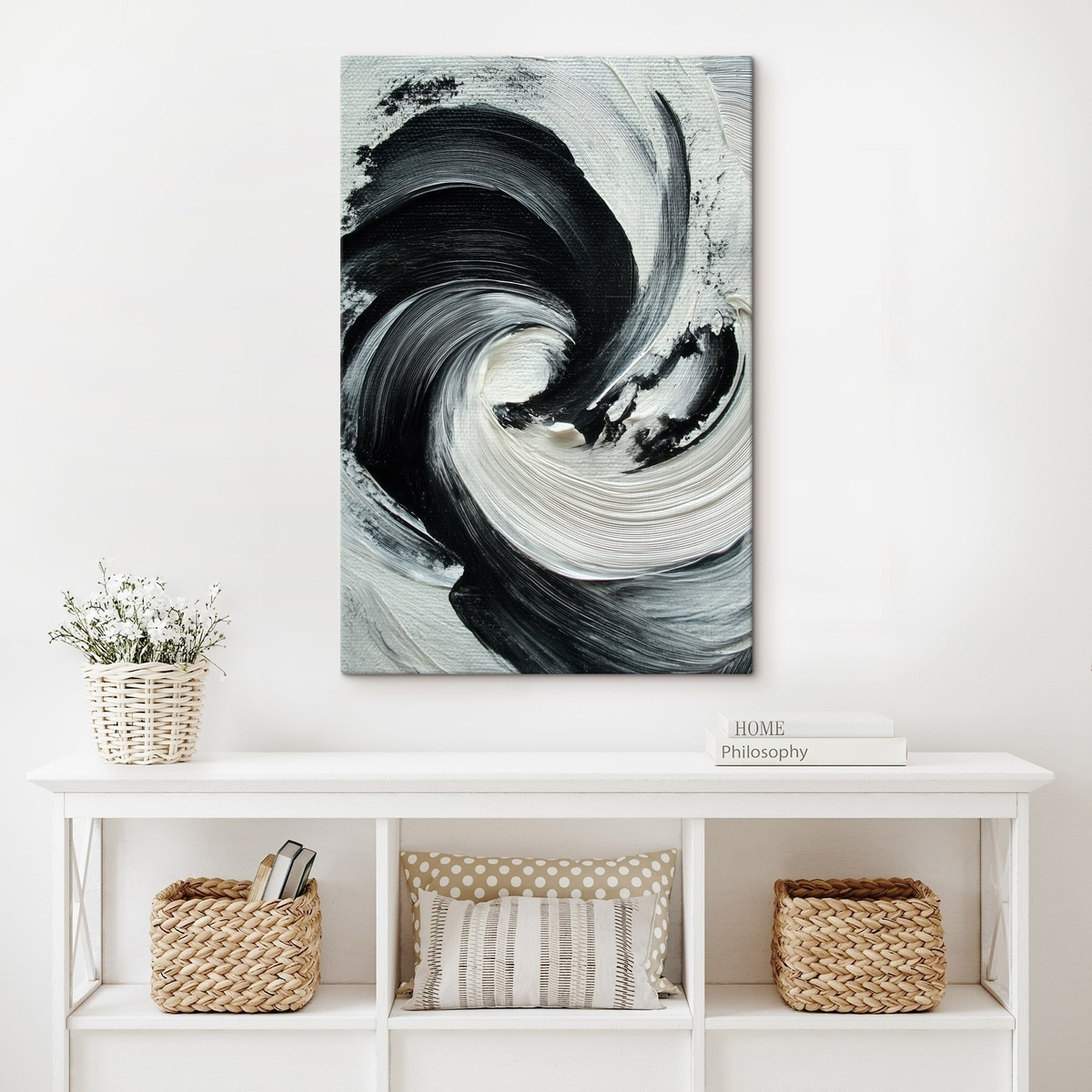 Espiral abstrata em pinceladas — interior 2