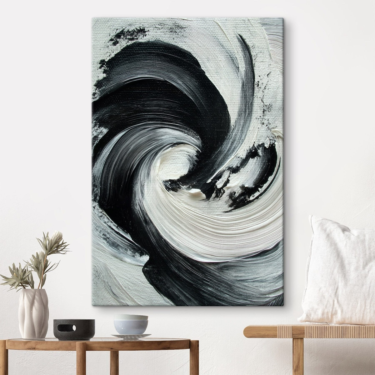 Espiral abstrata em pinceladas — interior 1