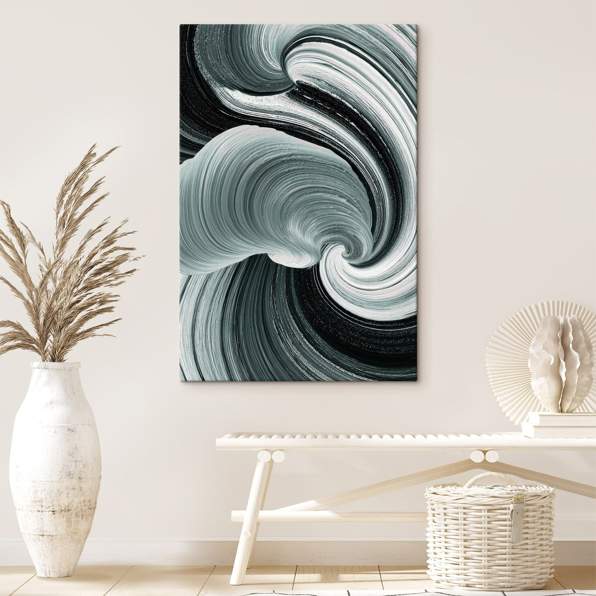 Movimento preto e branco — interior 1