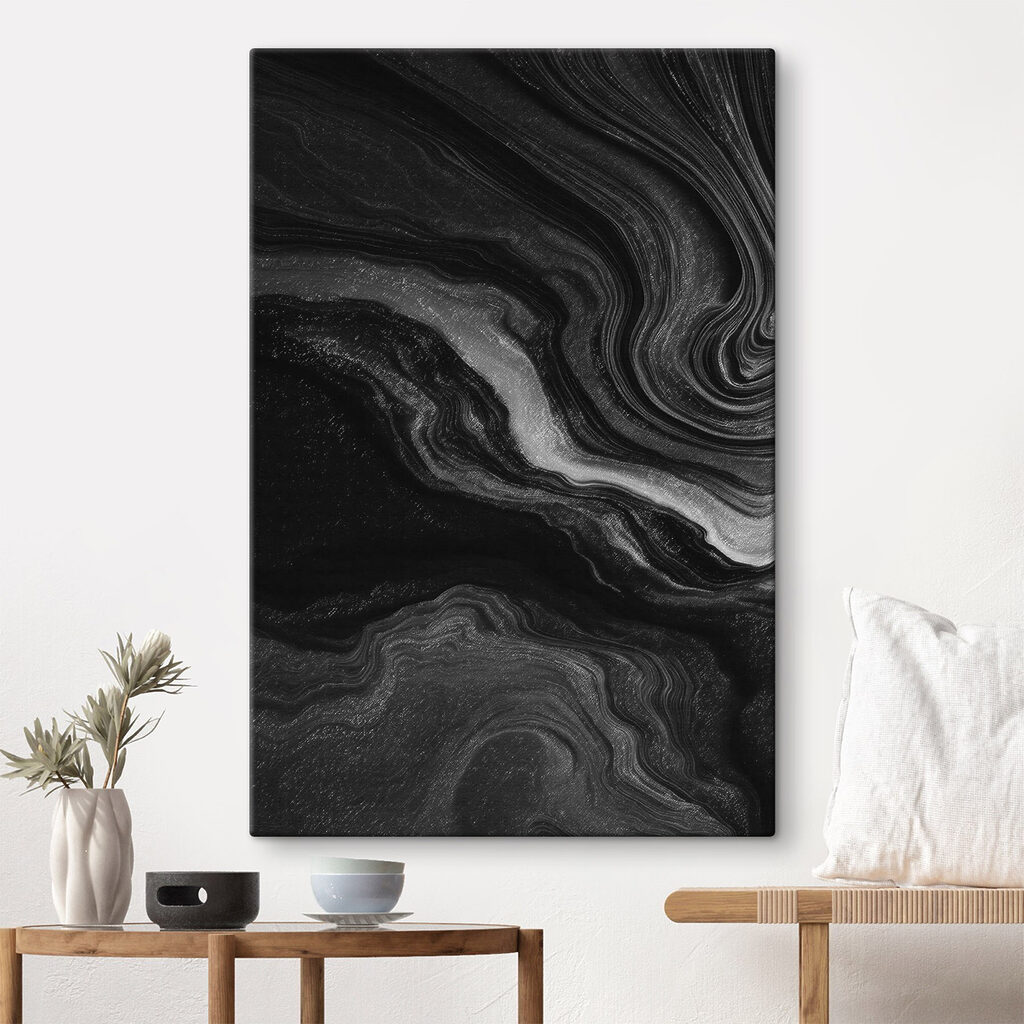 Veios cinzentos em preto — interior 1