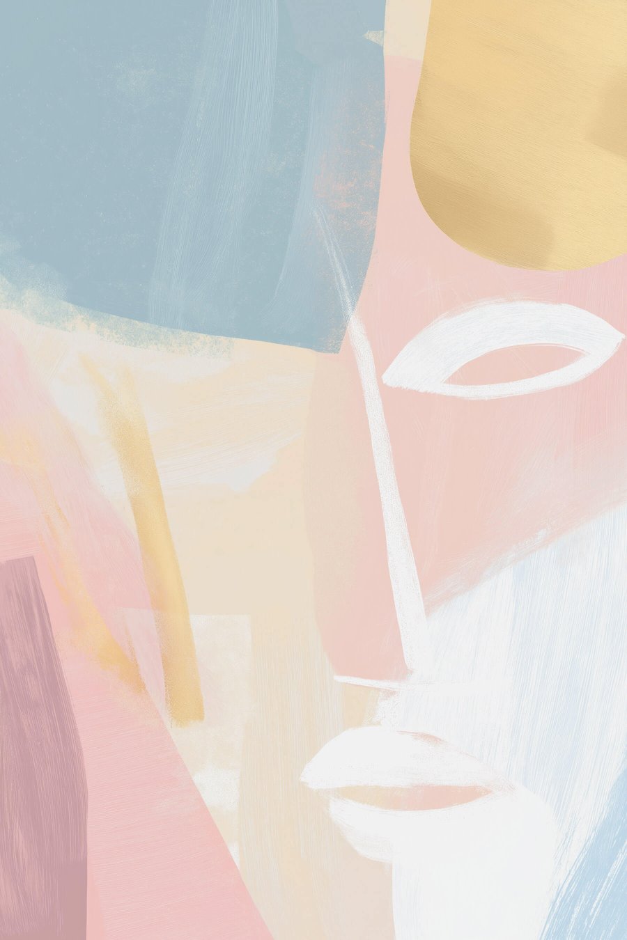Rosto abstrato — design completo
