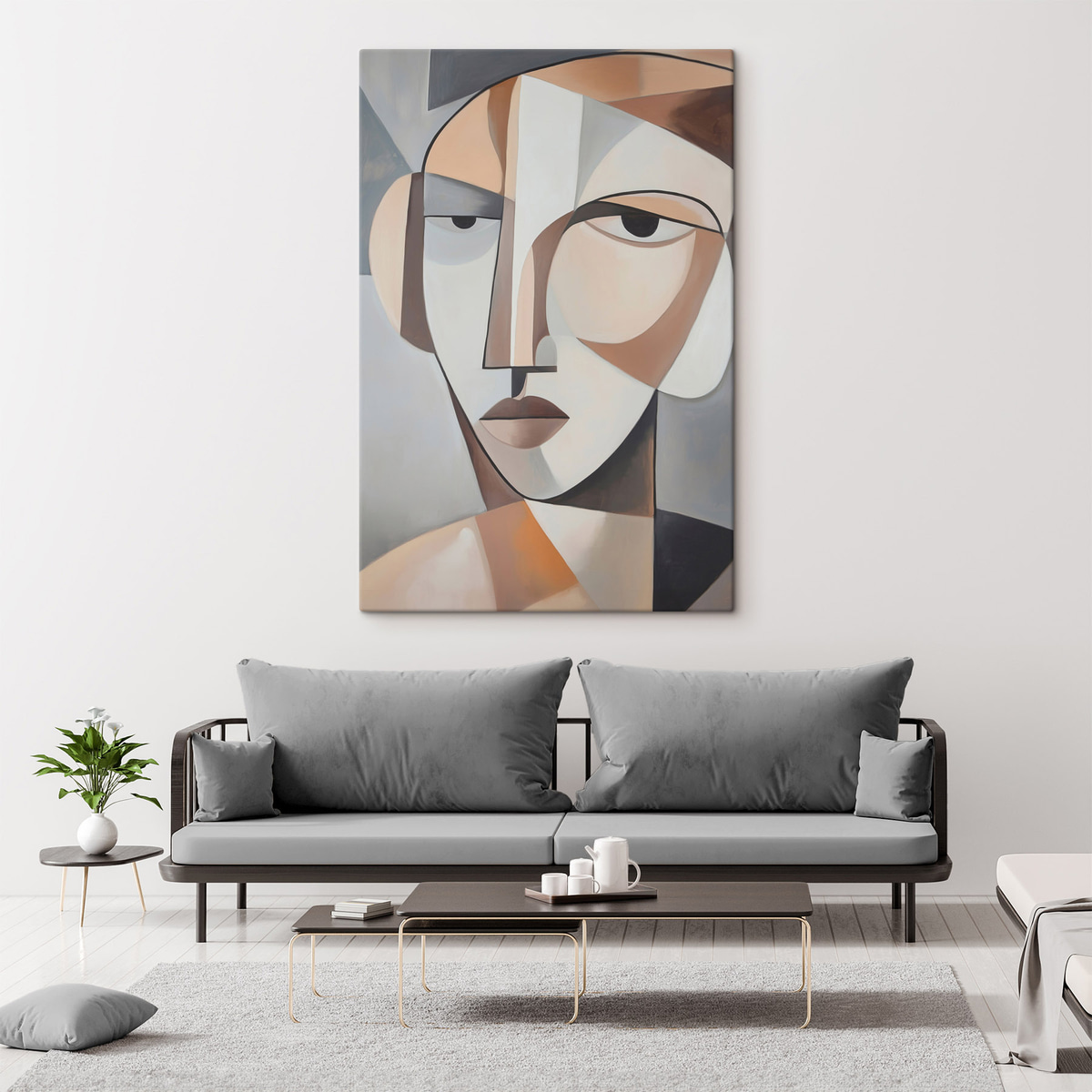 Retrato cubista moderno — interior 2