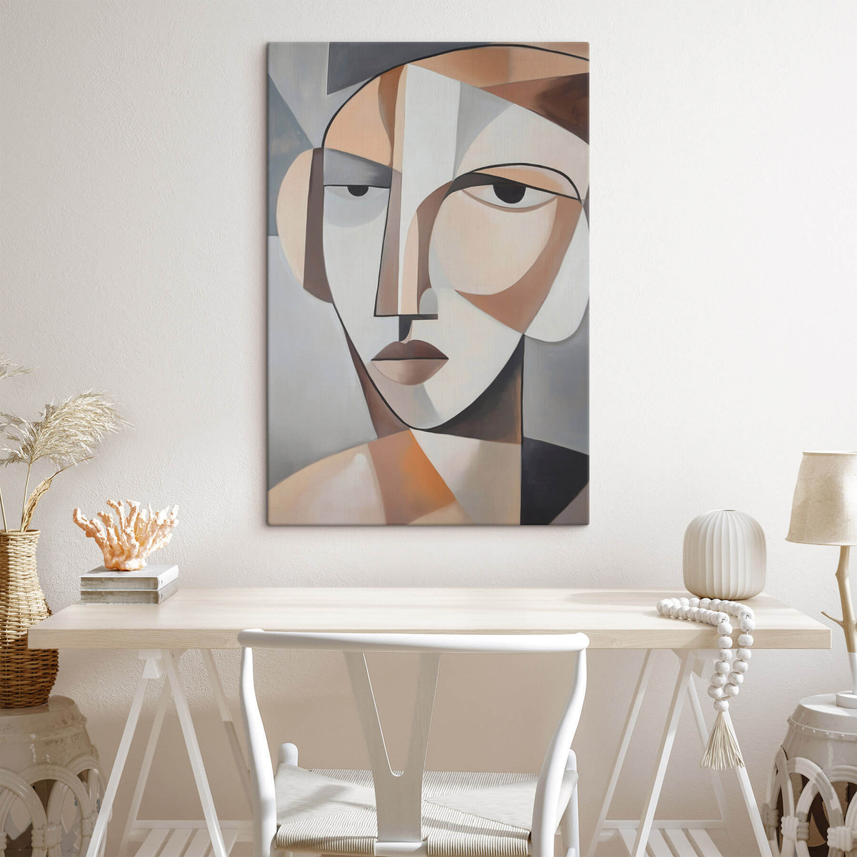 Retrato cubista moderno — interior 3