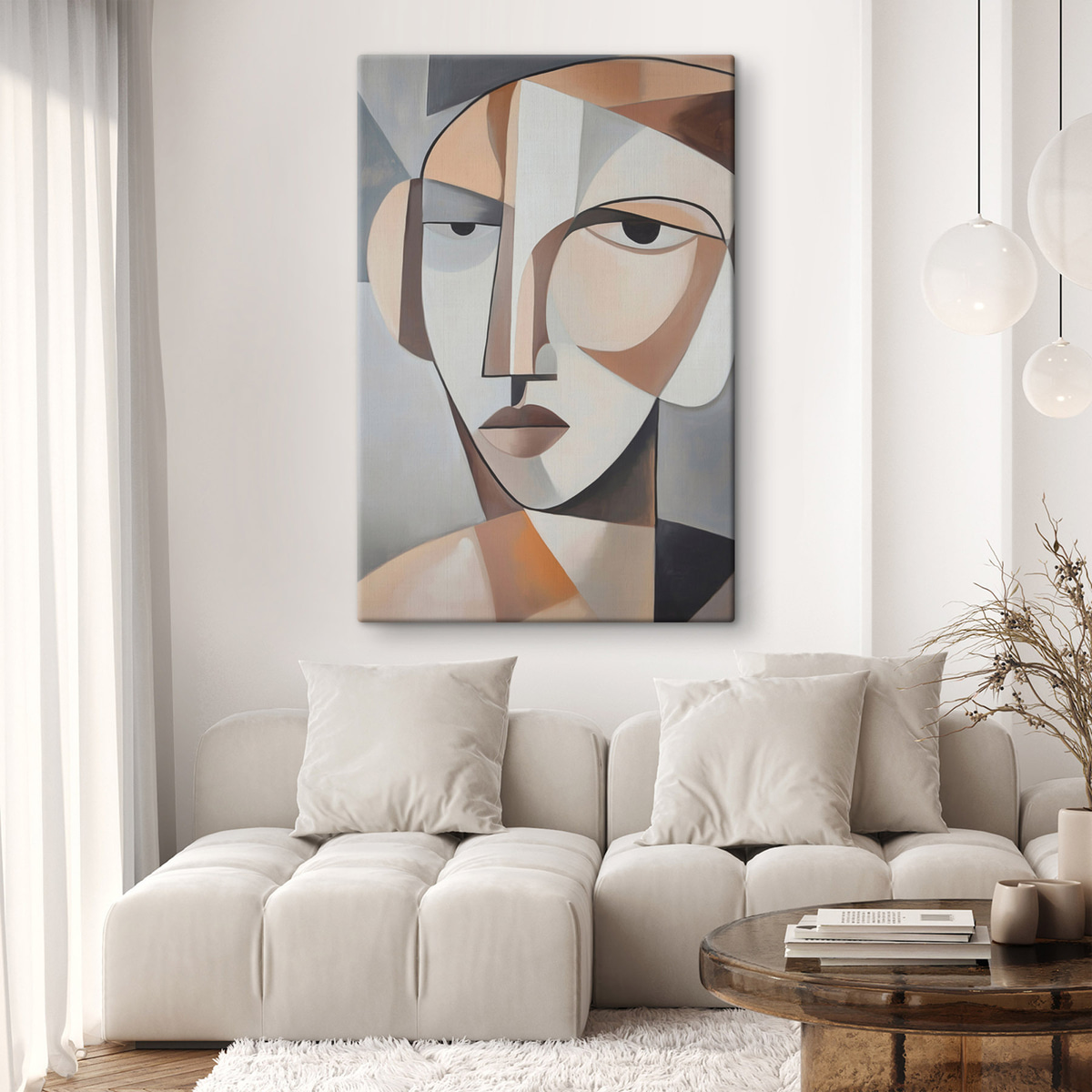 Retrato cubista moderno — interior 1