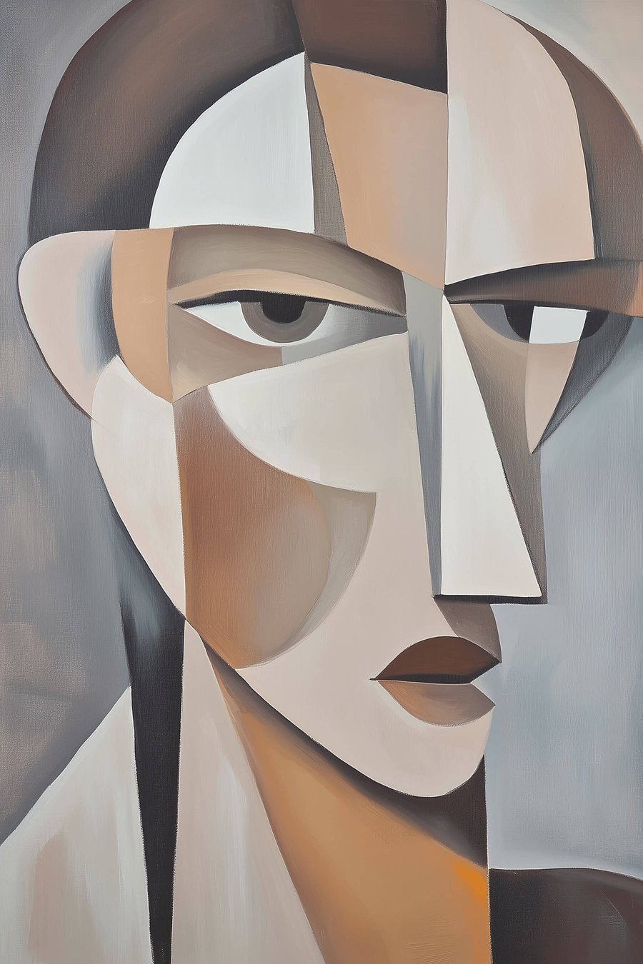 Retrato cubista moderno — design completo