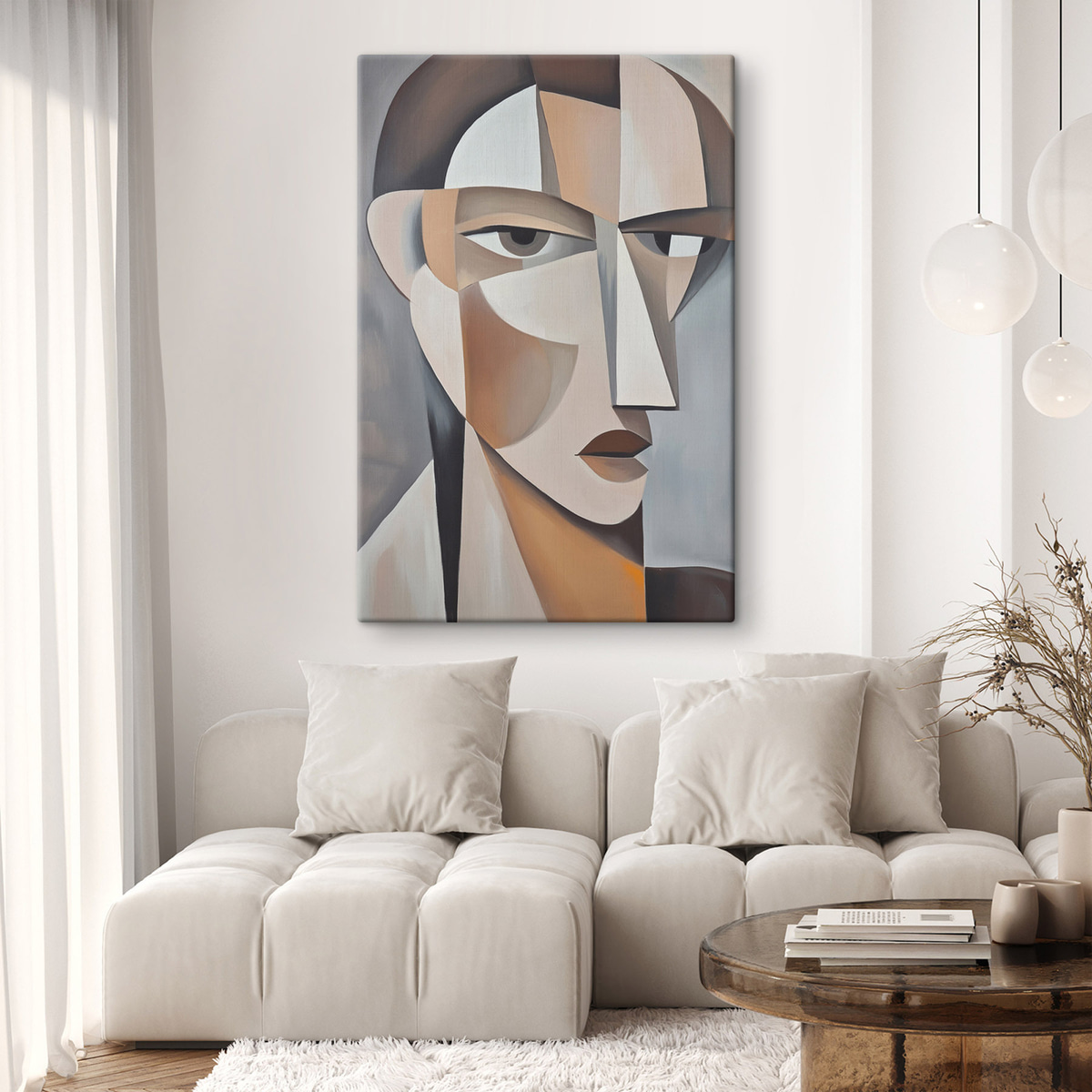 Retrato cubista moderno — interior 3