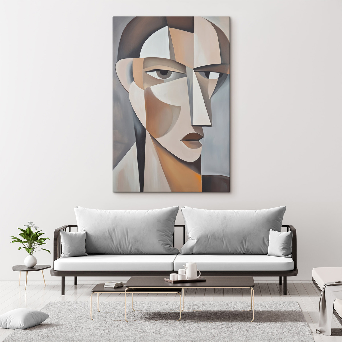 Retrato cubista moderno — interior 2