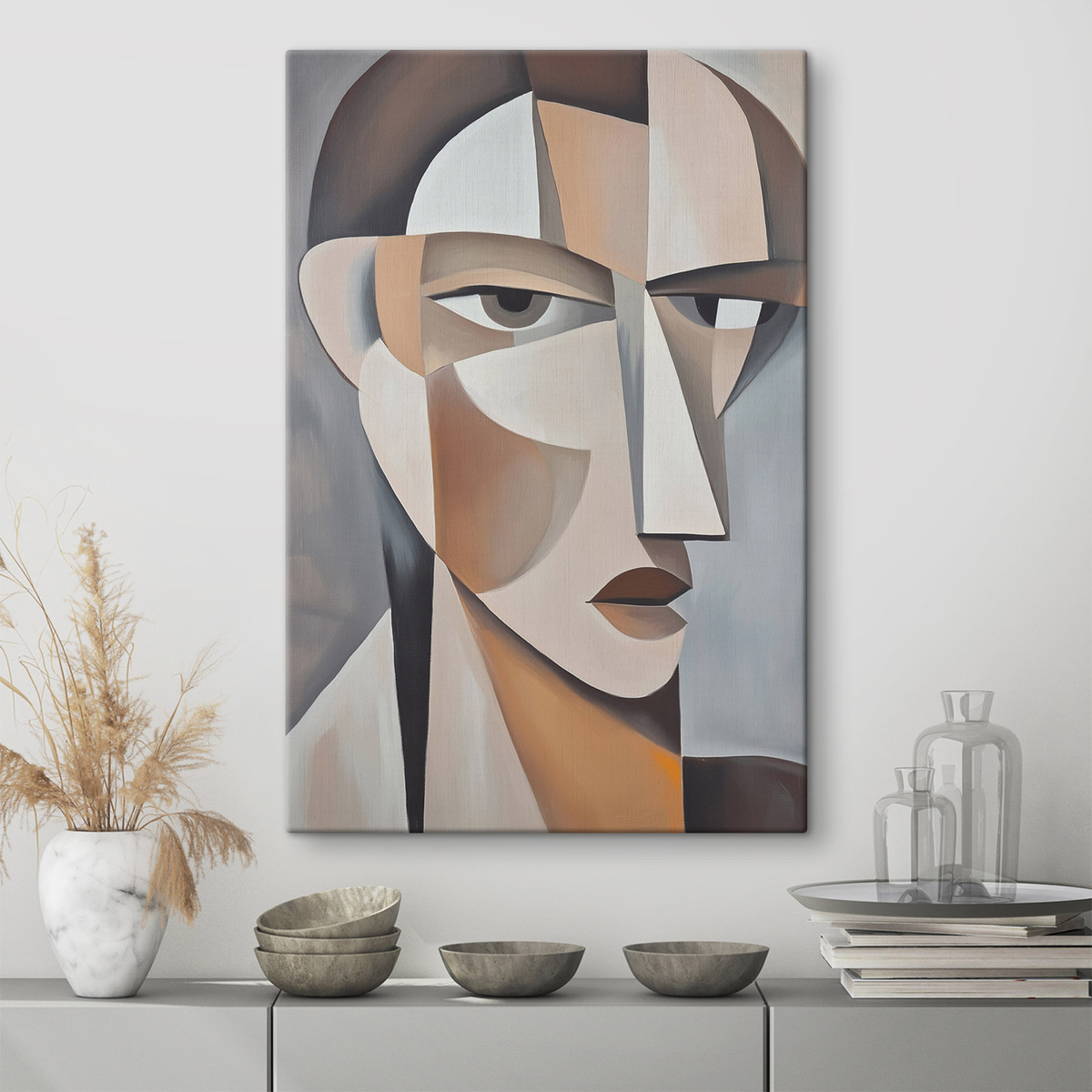 Retrato cubista moderno — interior 1
