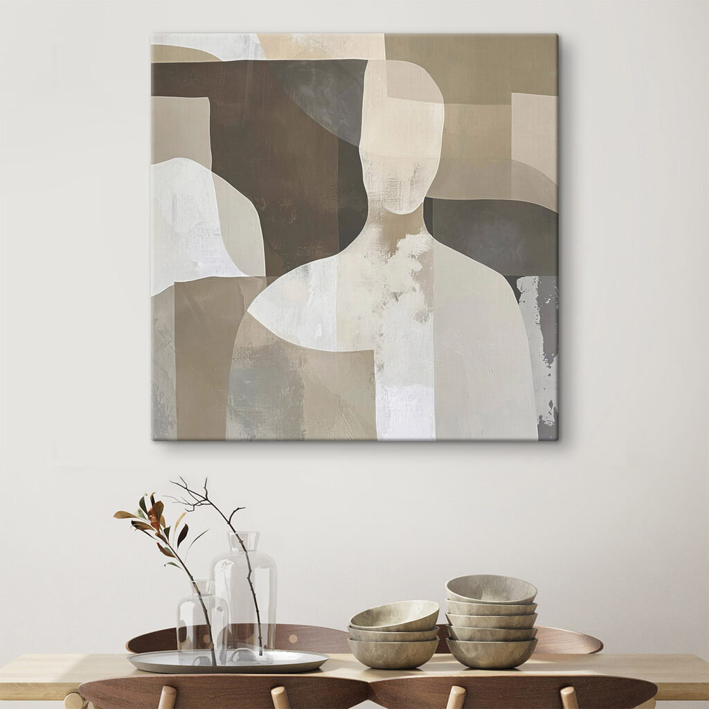 Figuras em tons terrosos — interior 1