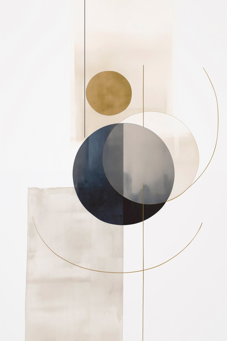 Abstrato com círculos — design completo