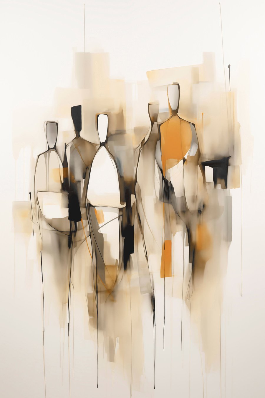 Silhuetas abstratas — design completo