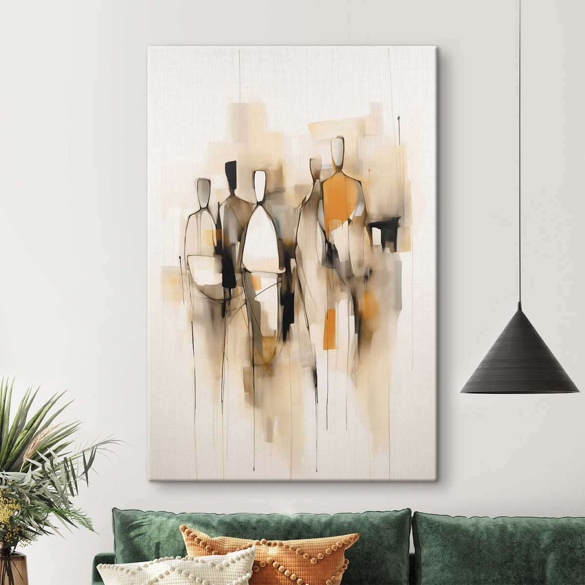 Silhuetas abstratas — interior 1