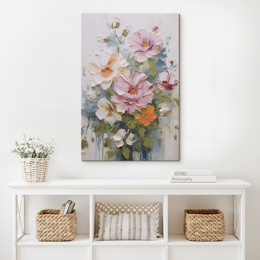 Flores pastel em pinceladas — interior 2