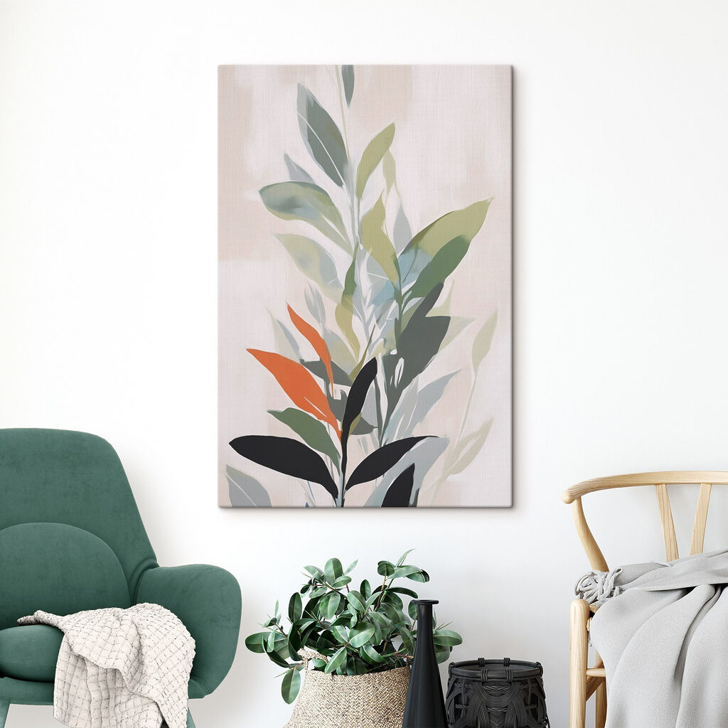 Folhagem em tons pastel — interior 2