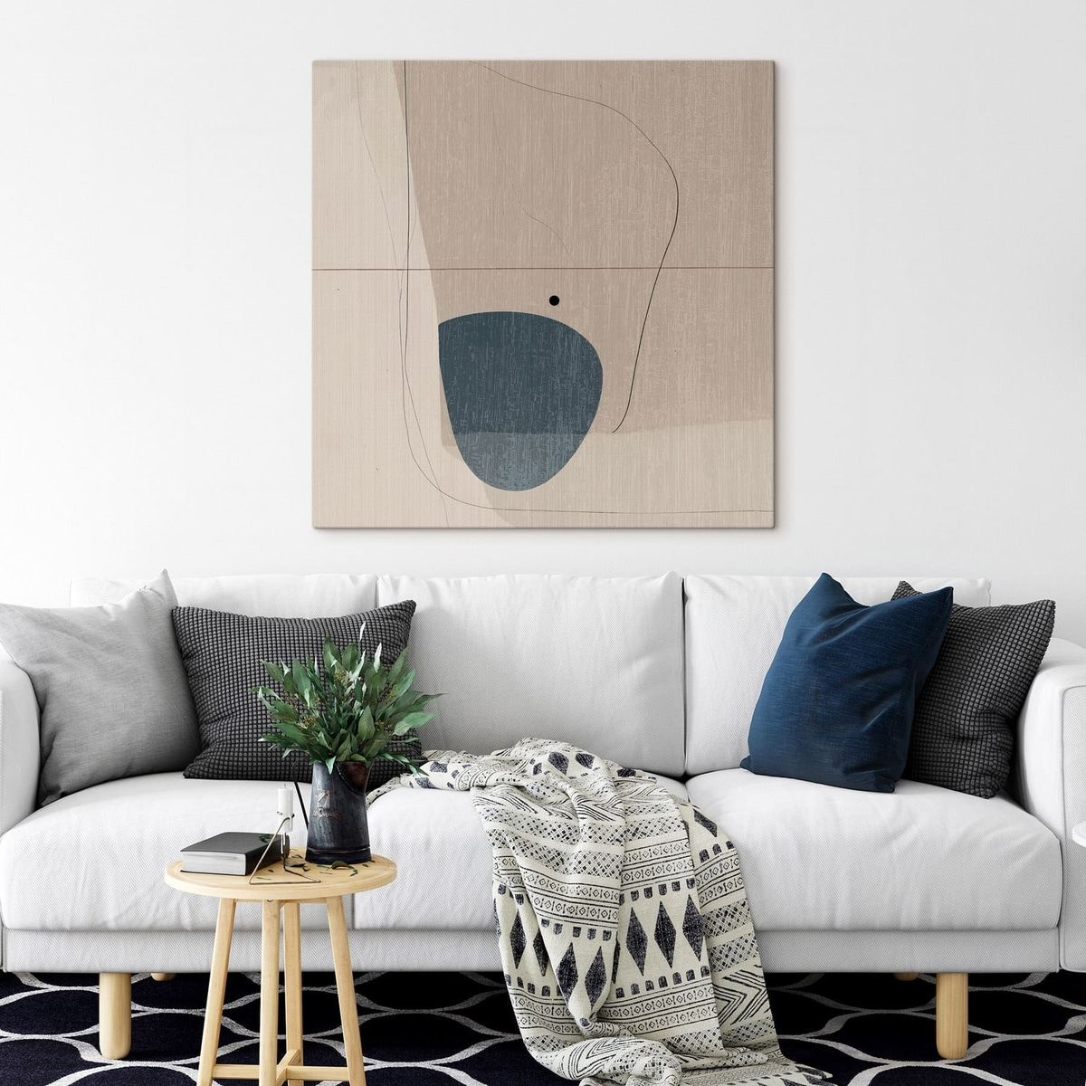 Composição abstrata minimalista — interior 2