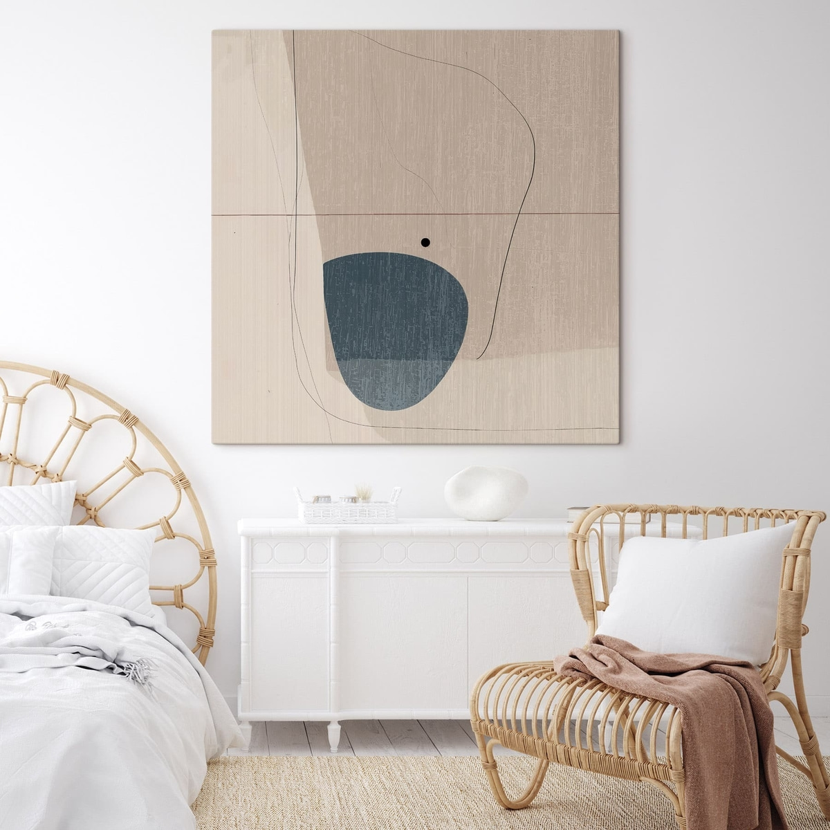Composição abstrata minimalista — interior 1