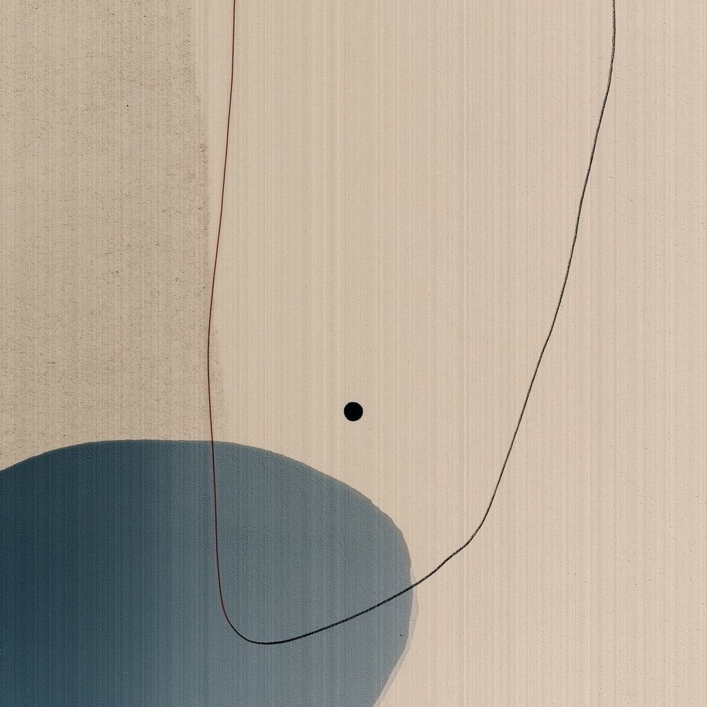 Composição abstrata minimalista — design completo