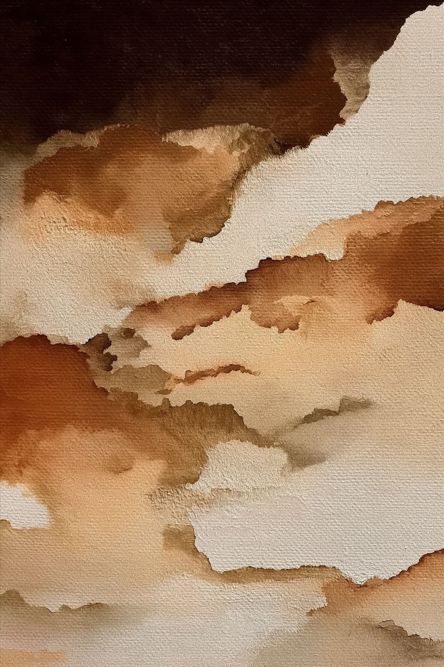 Aguarela abstrata em camadas — design completo