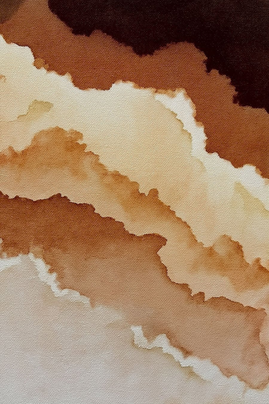 Aguarela abstrata em camadas — design completo