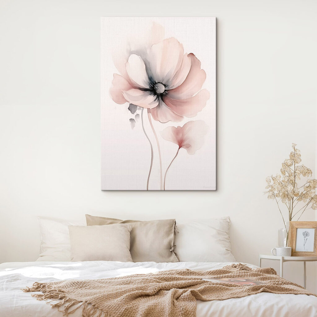 Flor cor-de-rosa com botão — interior 2