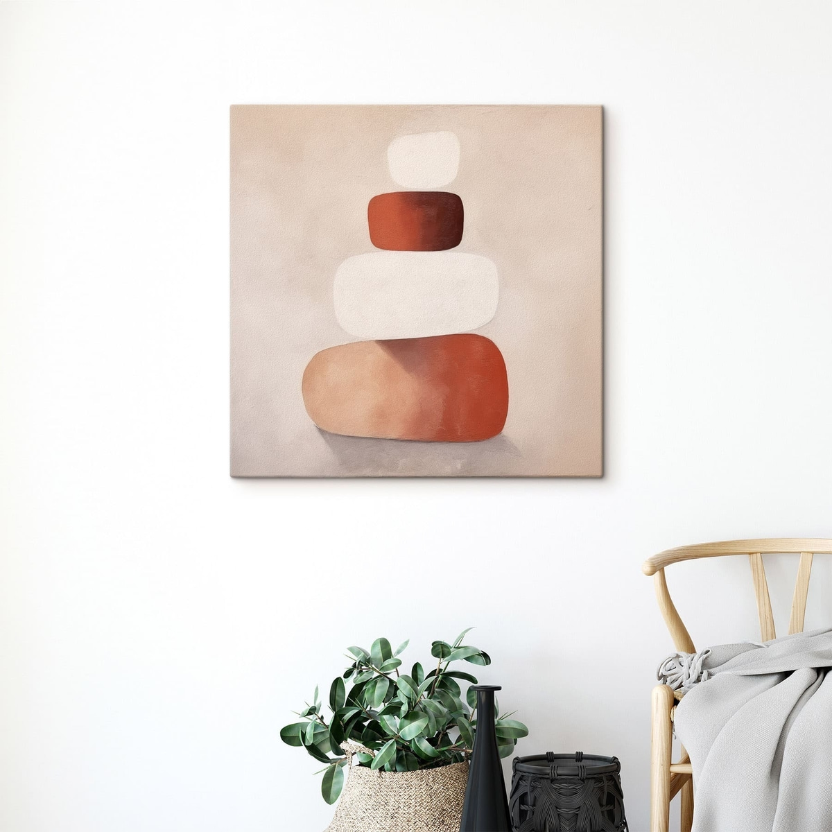 Formas empilhadas minimalistas — interior 1