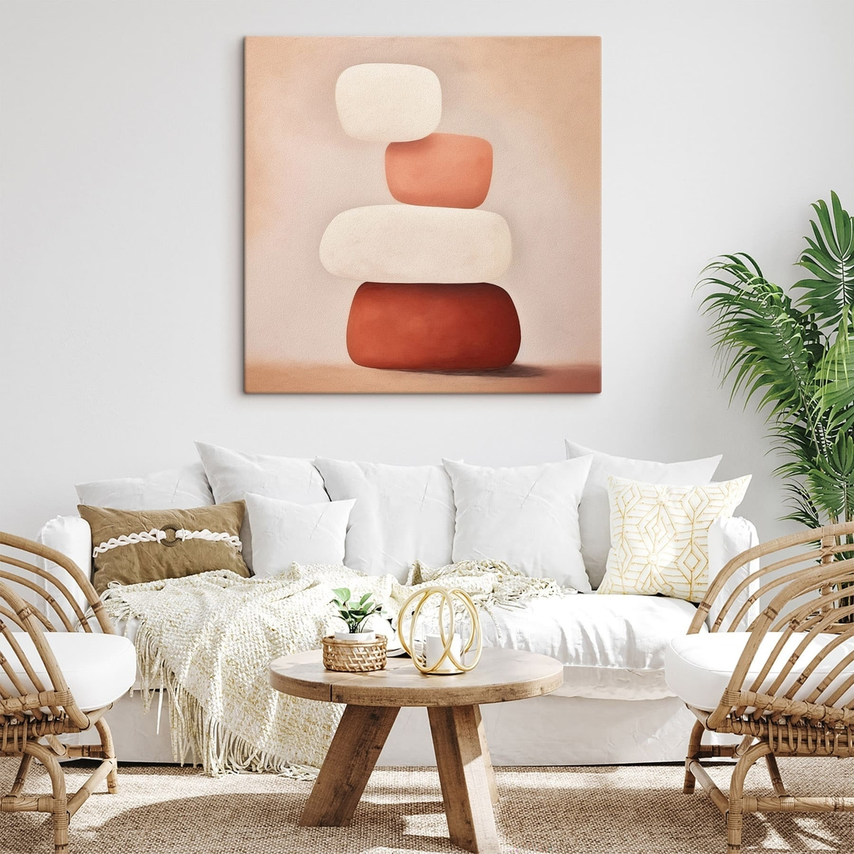 Formas empilhadas minimalistas — interior 1